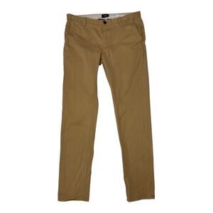 Hugo Boss Mens Size 34R Tan Cotton Chino Pants Rice Slim Fit